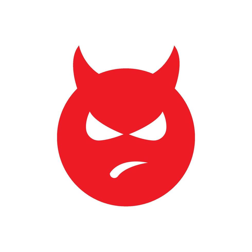 vetor de logotipo do diabo