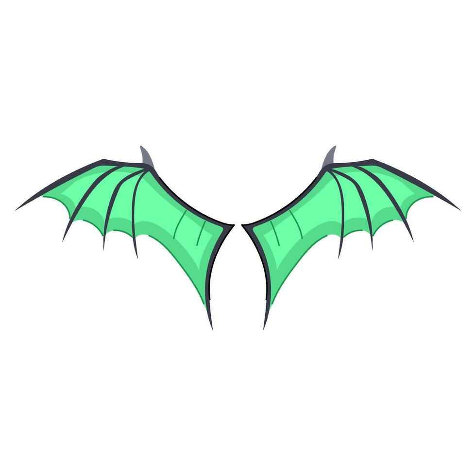 anjo asas Dragão desenho animado vetor ilustração