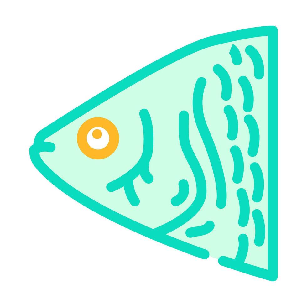 peixe animal cor ícone vetor ilustração