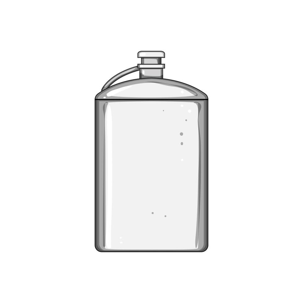 Uísque frasco álcool desenho animado vetor ilustração