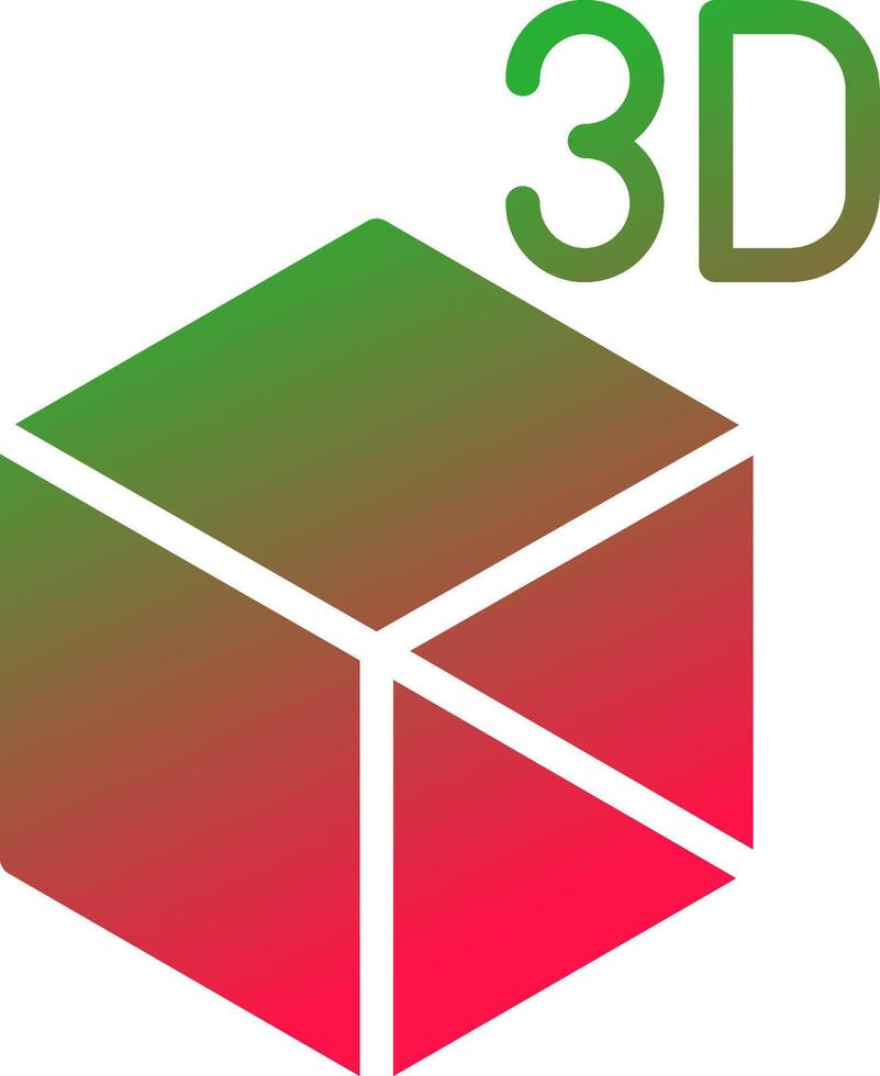 3d objeto criativo ícone Projeto vetor