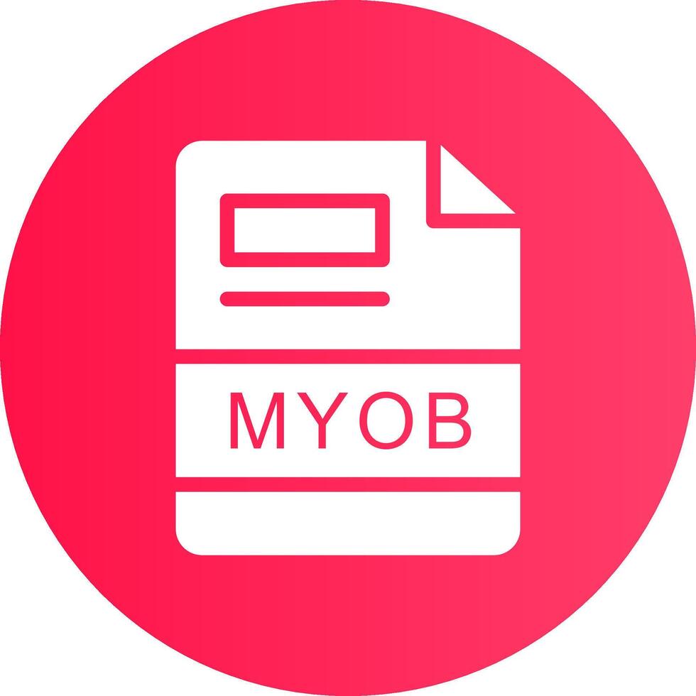 myob criativo ícone Projeto vetor