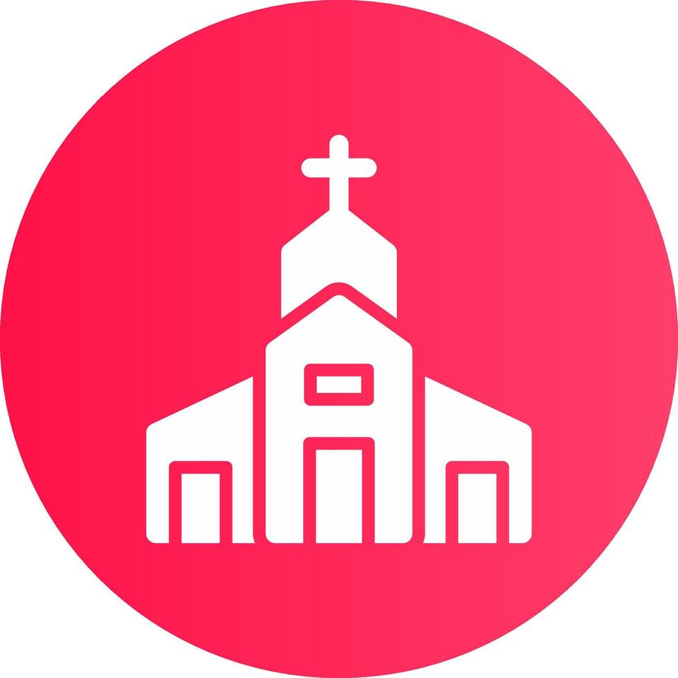 design de ícone criativo de igreja vetor