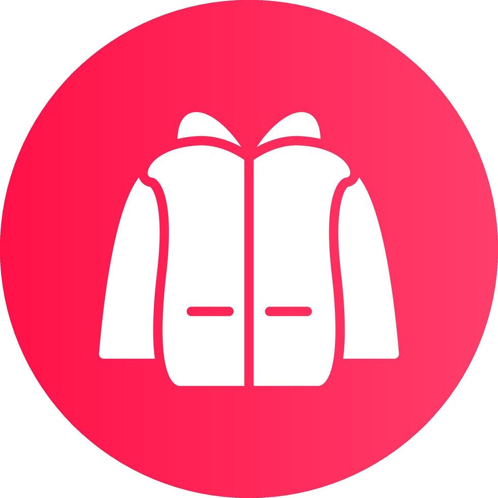 design de ícone criativo de jaqueta vetor