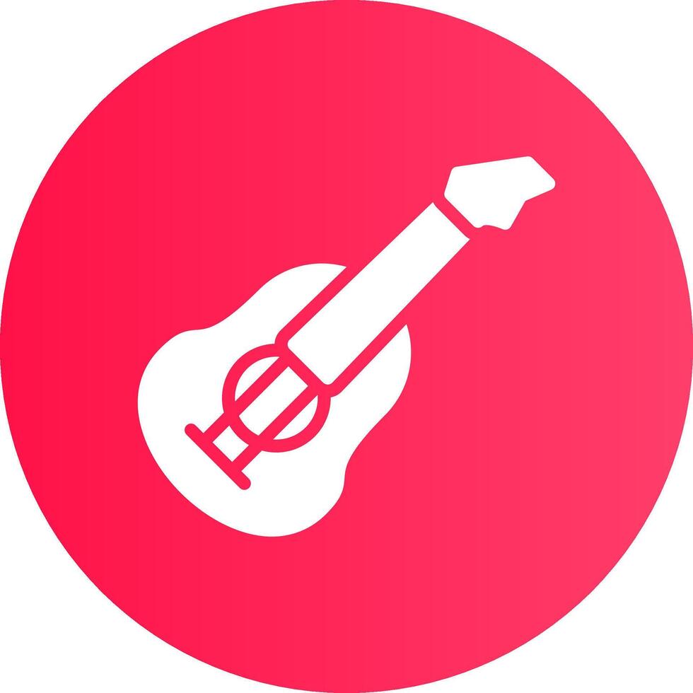 design de ícone criativo de guitarra vetor