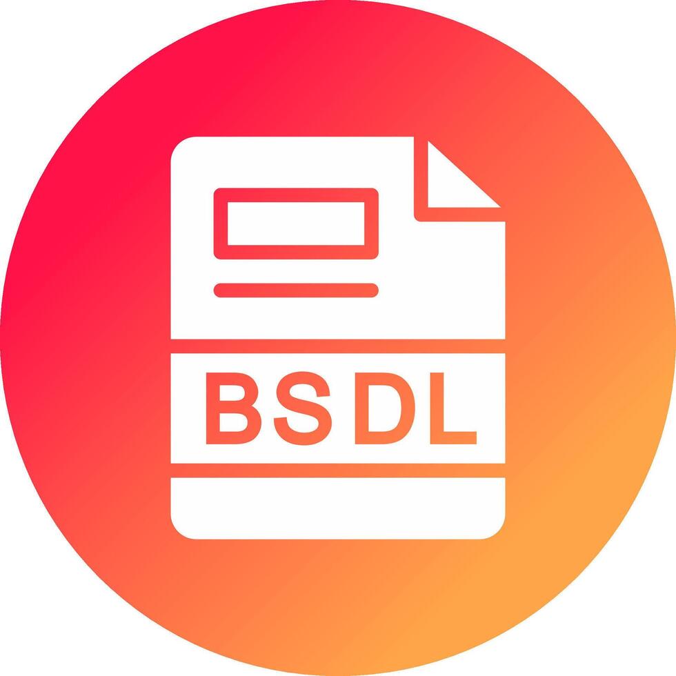 bsdl criativo ícone Projeto vetor