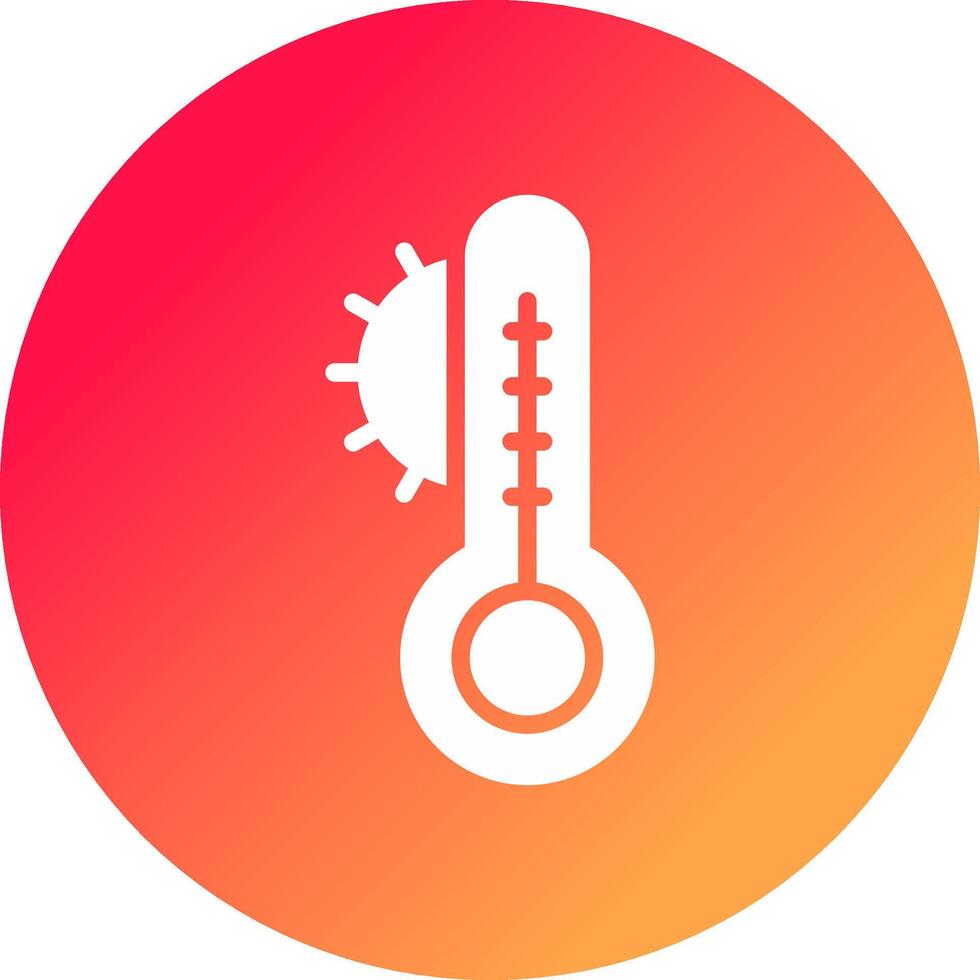 design de ícone criativo de temperatura vetor