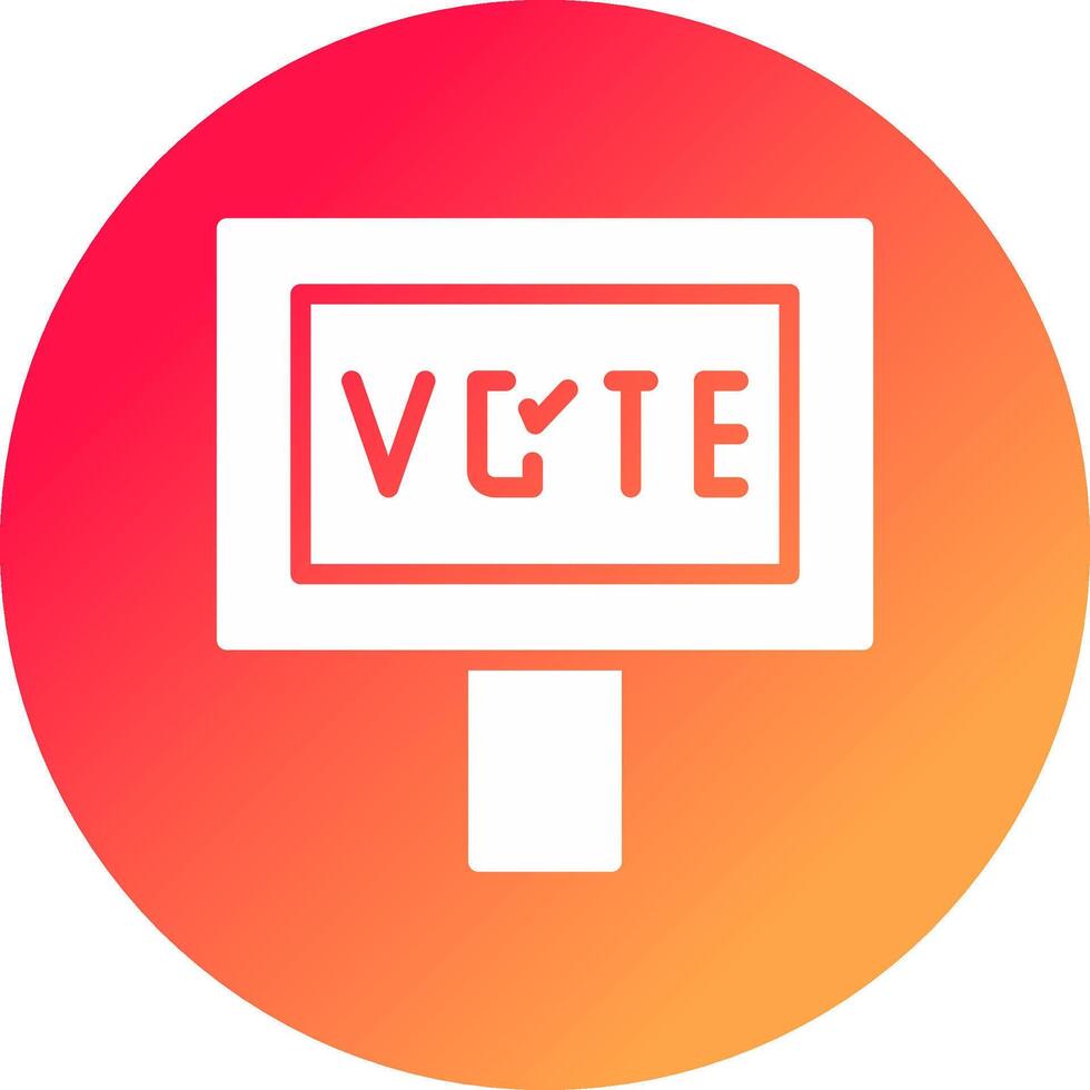 votar design de ícone criativo vetor