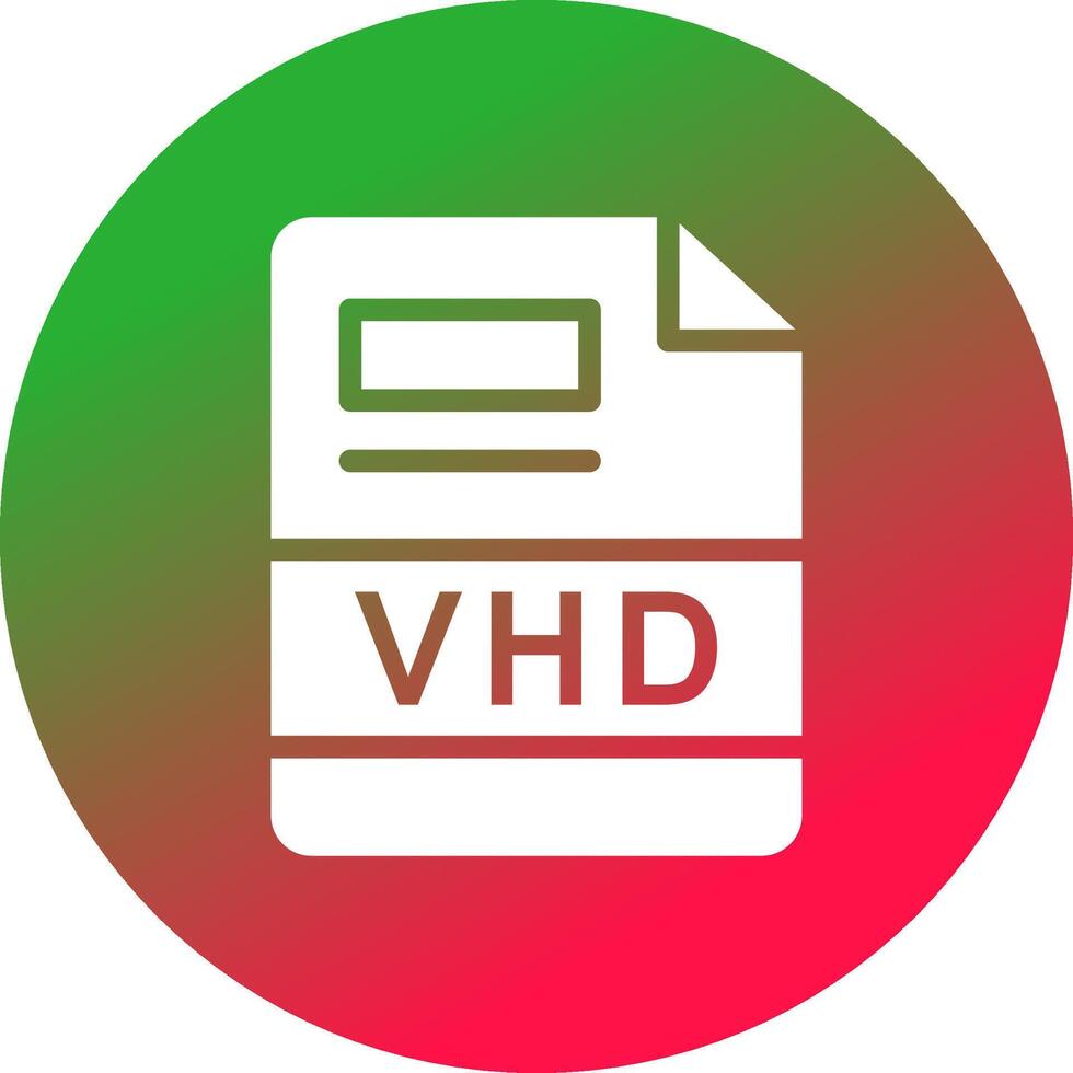 vhd criativo ícone Projeto vetor