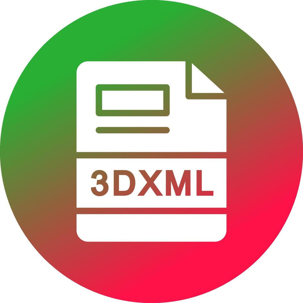 3dxml criativo ícone Projeto vetor
