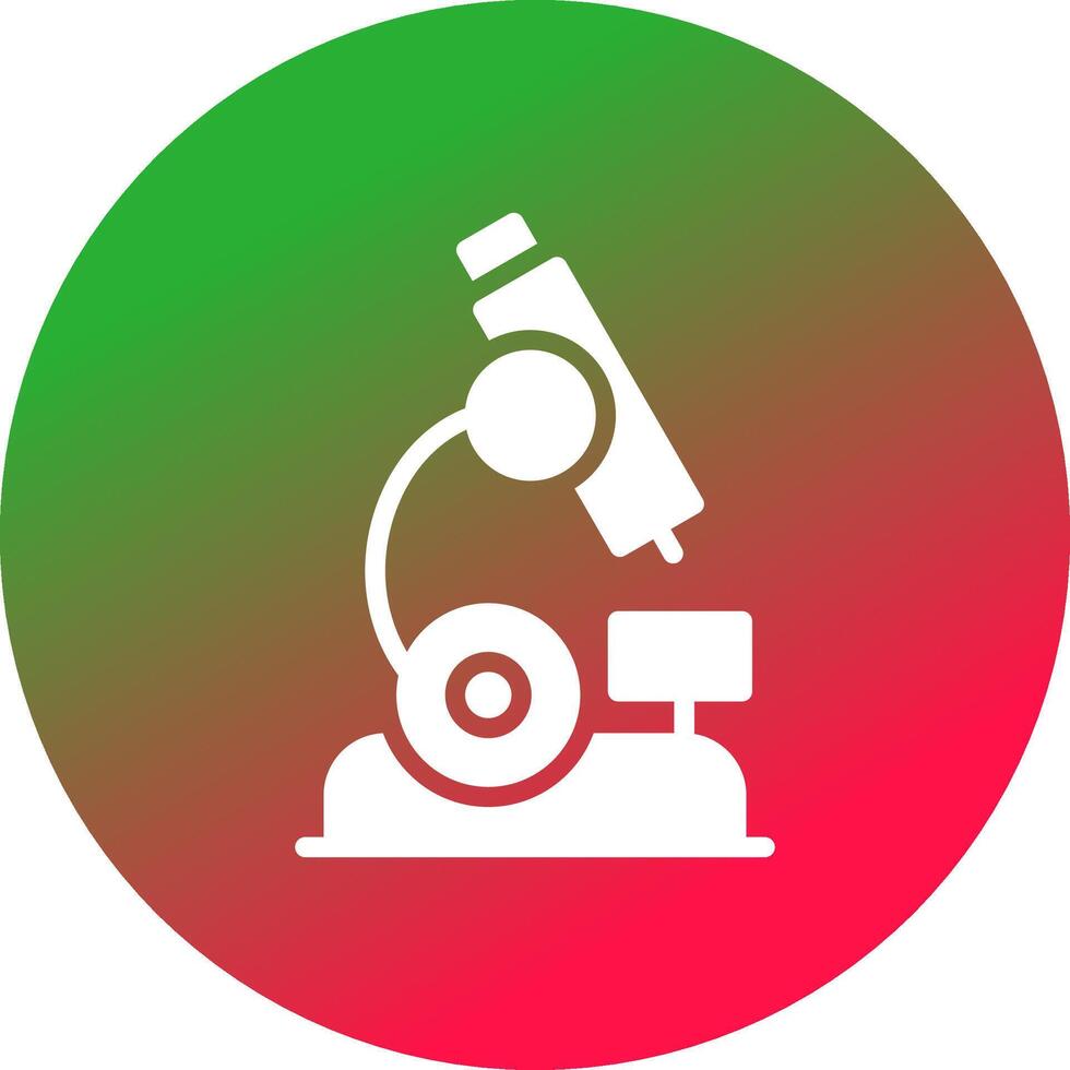 design de ícone criativo de microscópio vetor