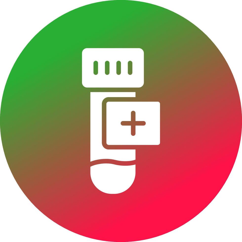 design de ícone criativo de amostra de sangue vetor