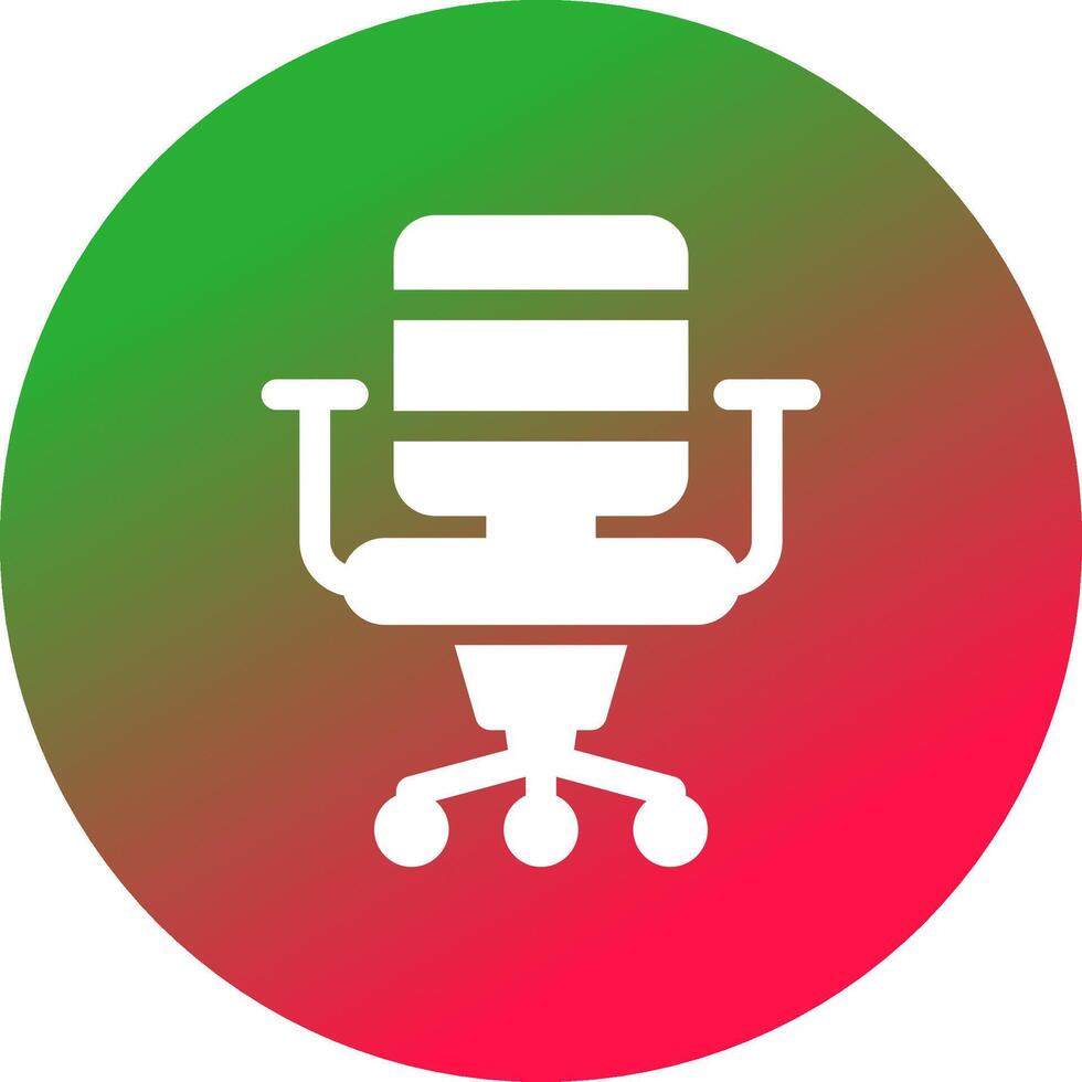 design de ícone criativo de cadeira de escritório vetor