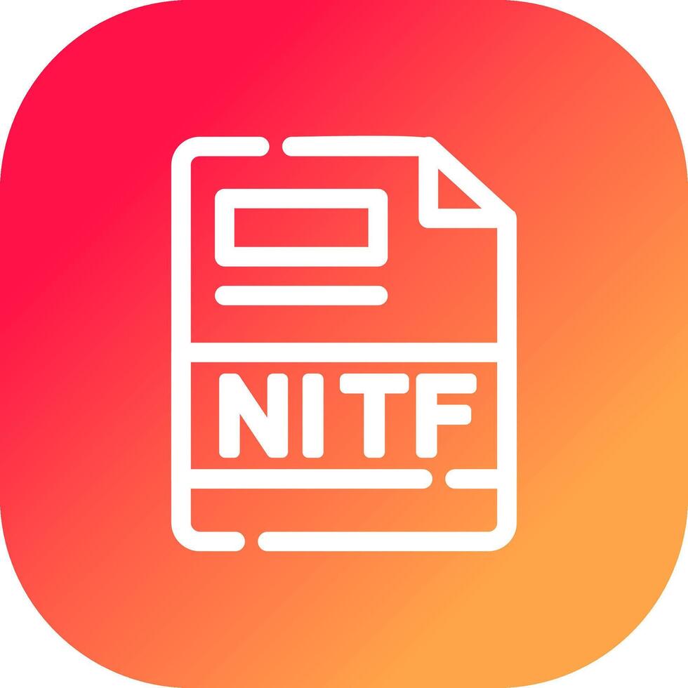 nitf criativo ícone Projeto vetor