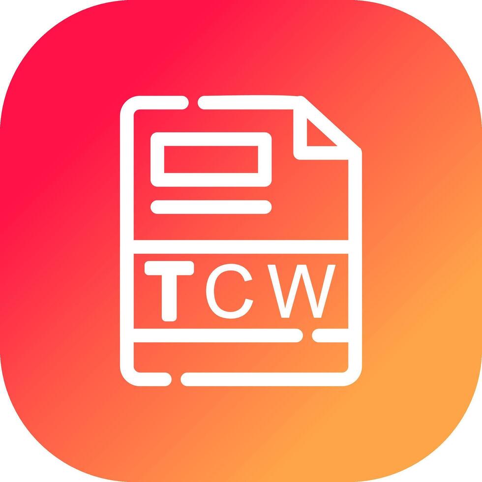 tcw criativo ícone Projeto vetor