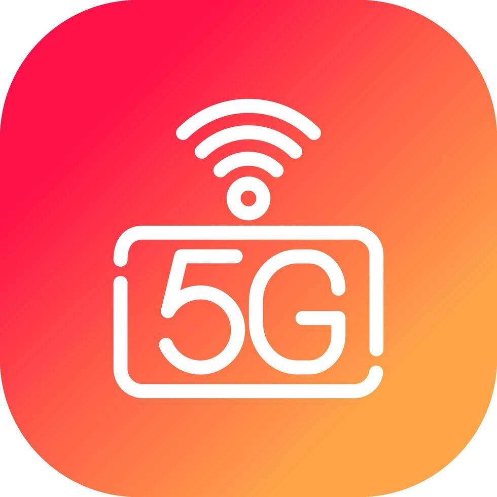 5g rede criativo ícone Projeto vetor