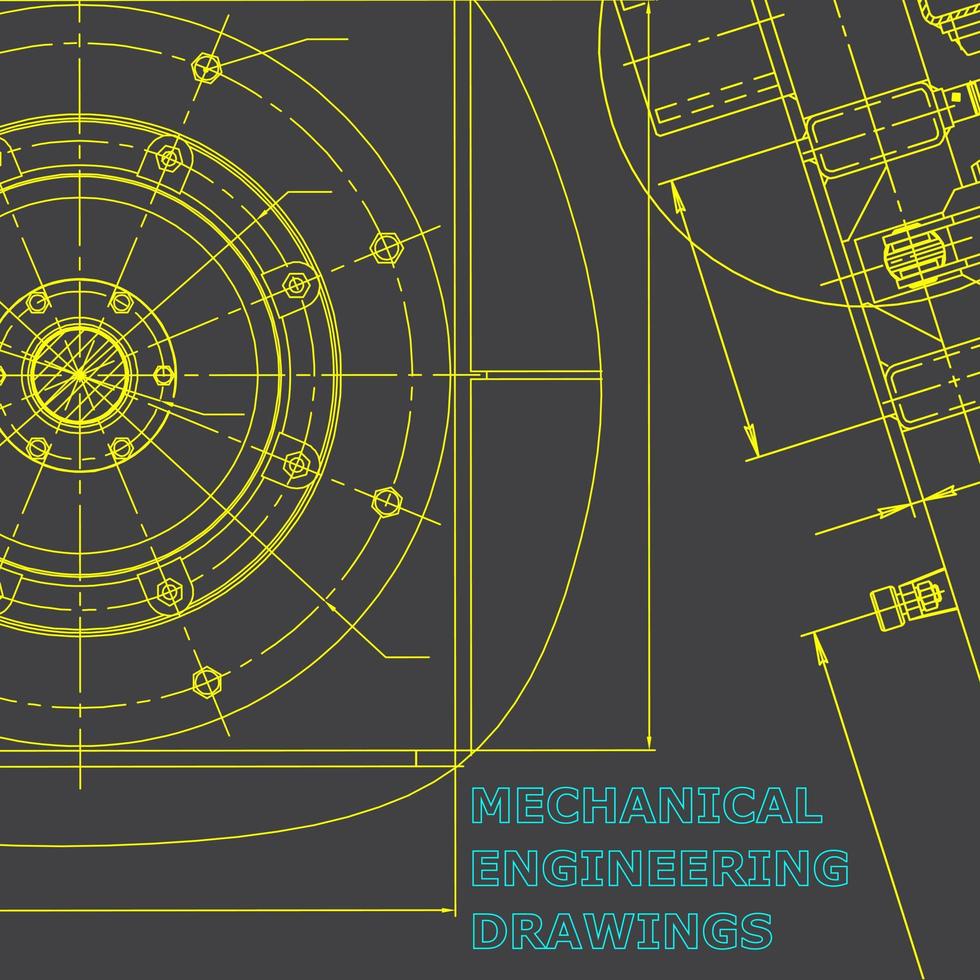 projeto. ilustração em vetor engenharia. sistemas de design auxiliado por computador