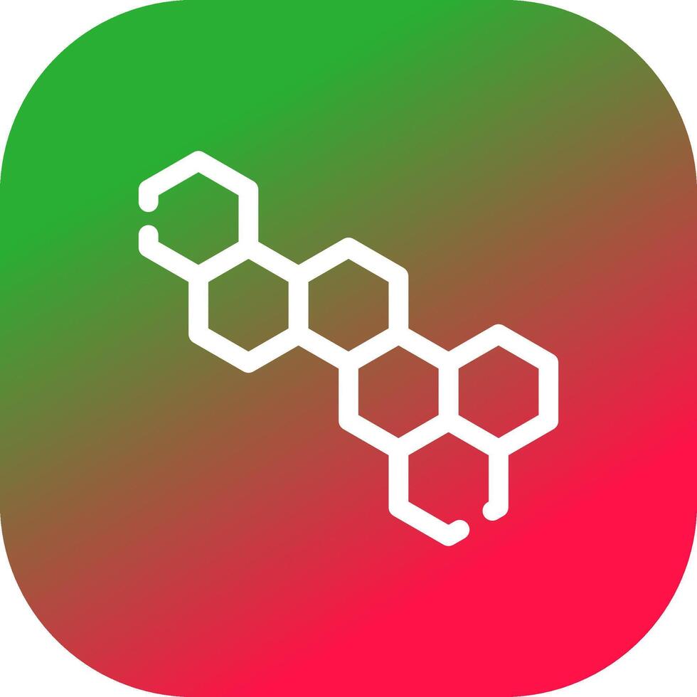 design de ícone criativo de molécula vetor