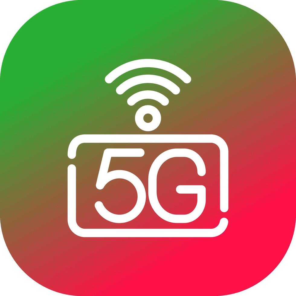 5g rede criativo ícone Projeto vetor