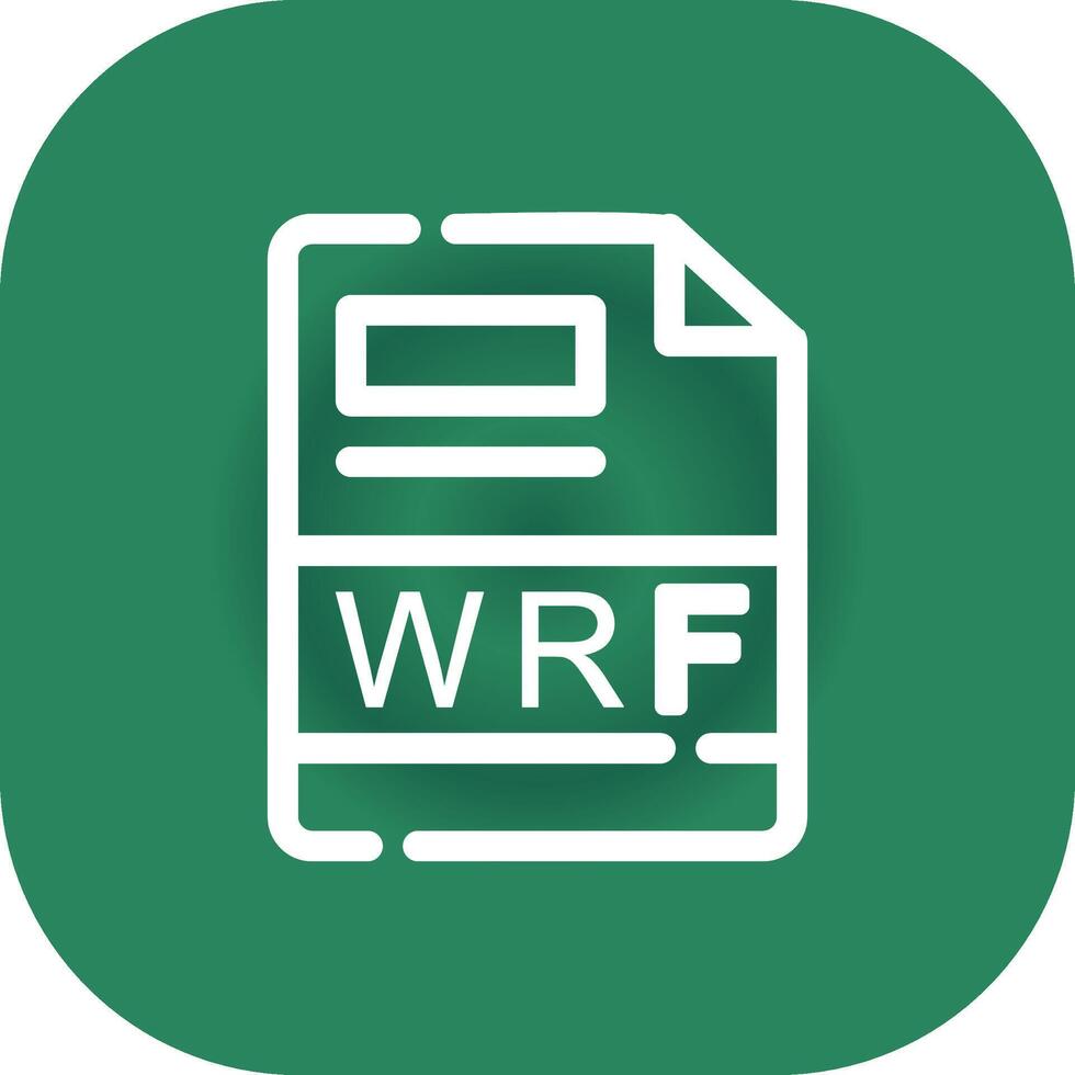 wrf criativo ícone Projeto vetor