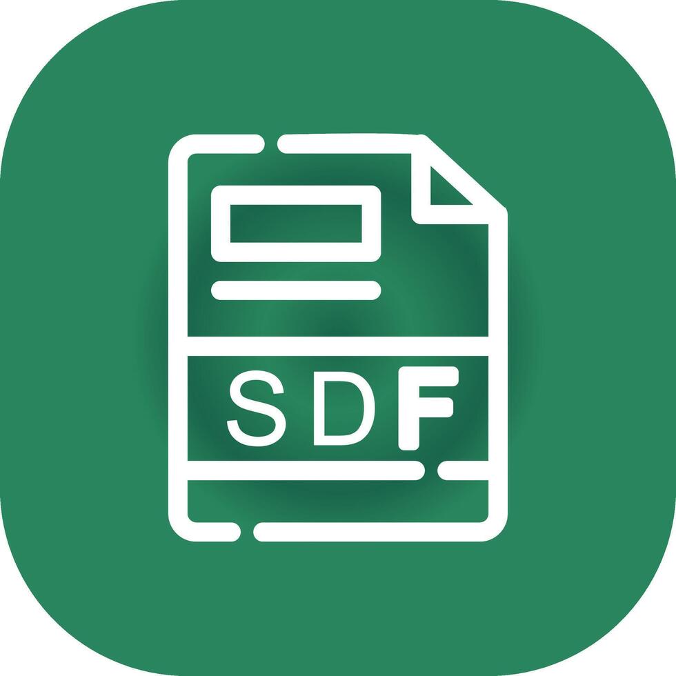 sdf criativo ícone Projeto vetor