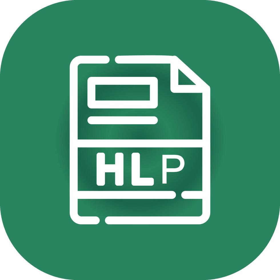 hlp criativo ícone Projeto vetor