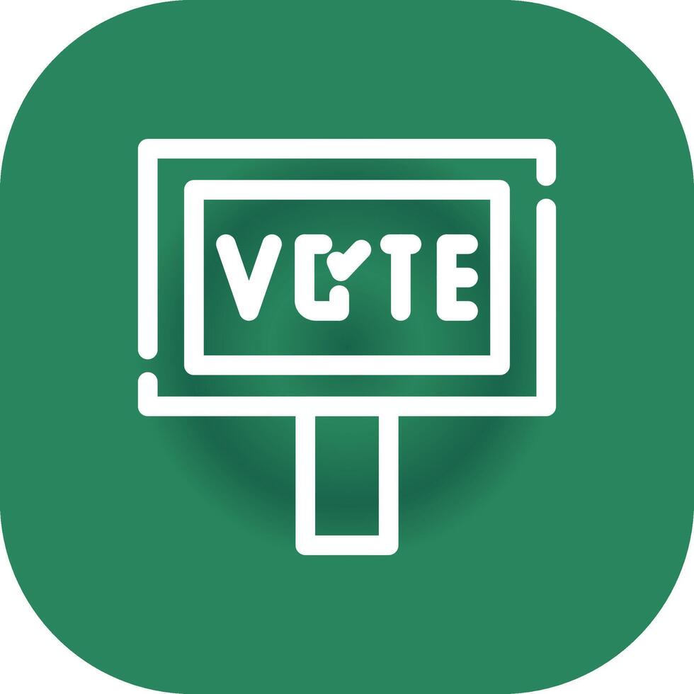 votar design de ícone criativo vetor