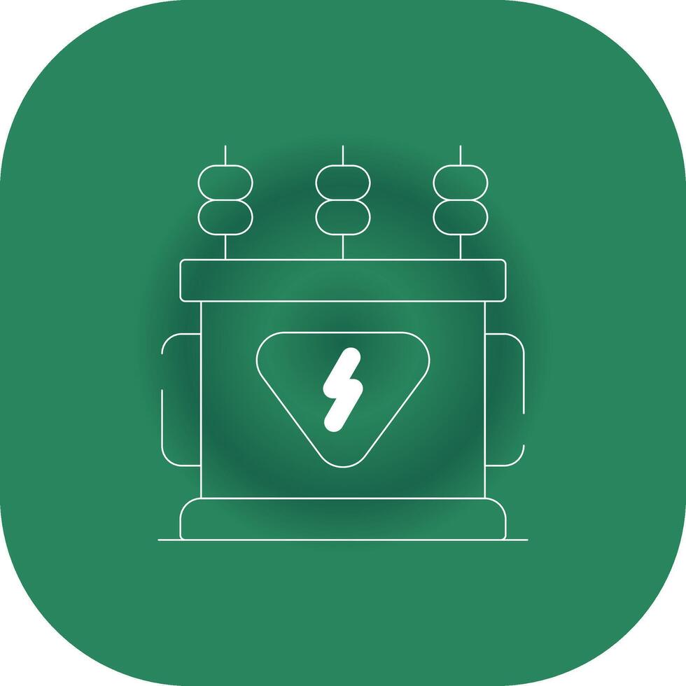 design de ícone criativo de transformador de energia vetor