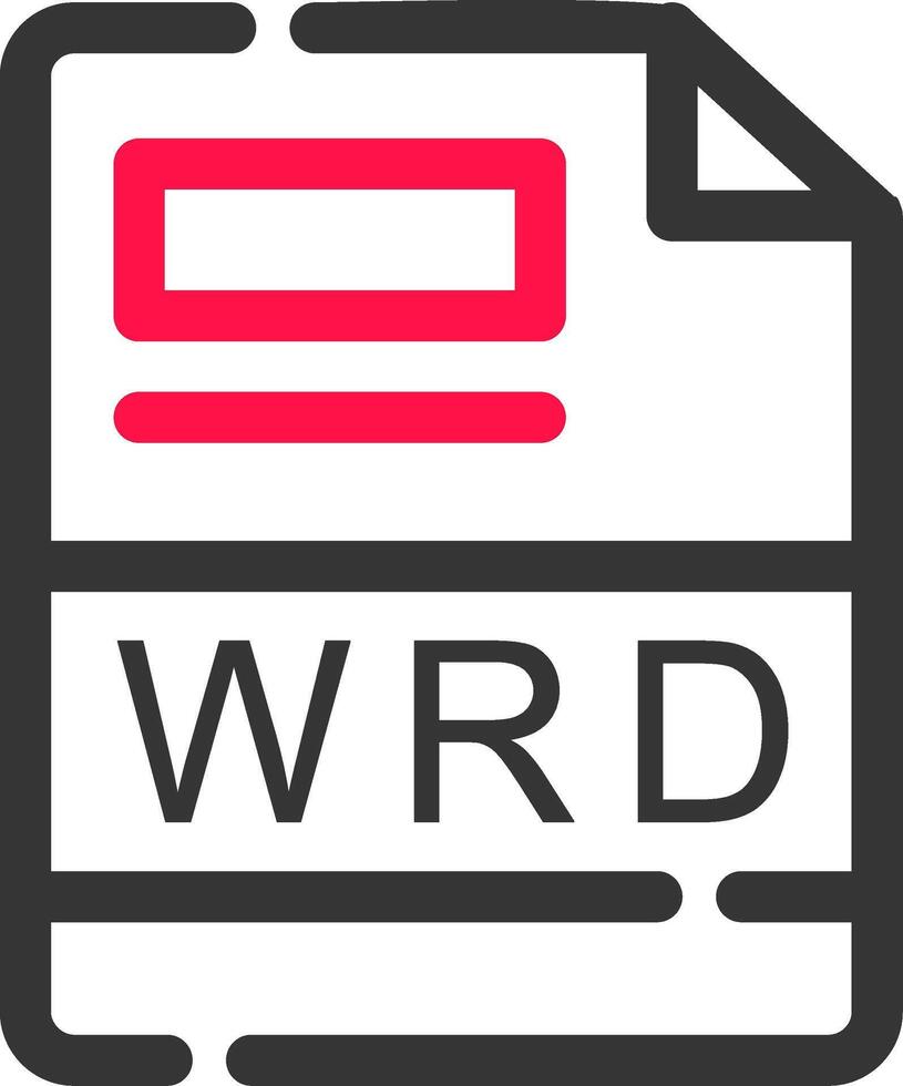 wrd criativo ícone Projeto vetor