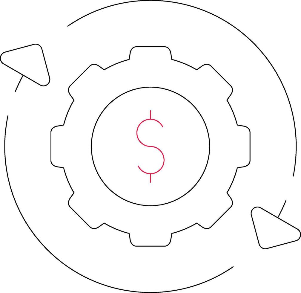 procedimento custo criativo ícone Projeto vetor