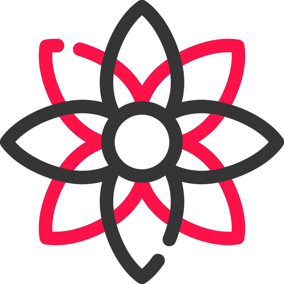 design de ícone criativo de flor vetor