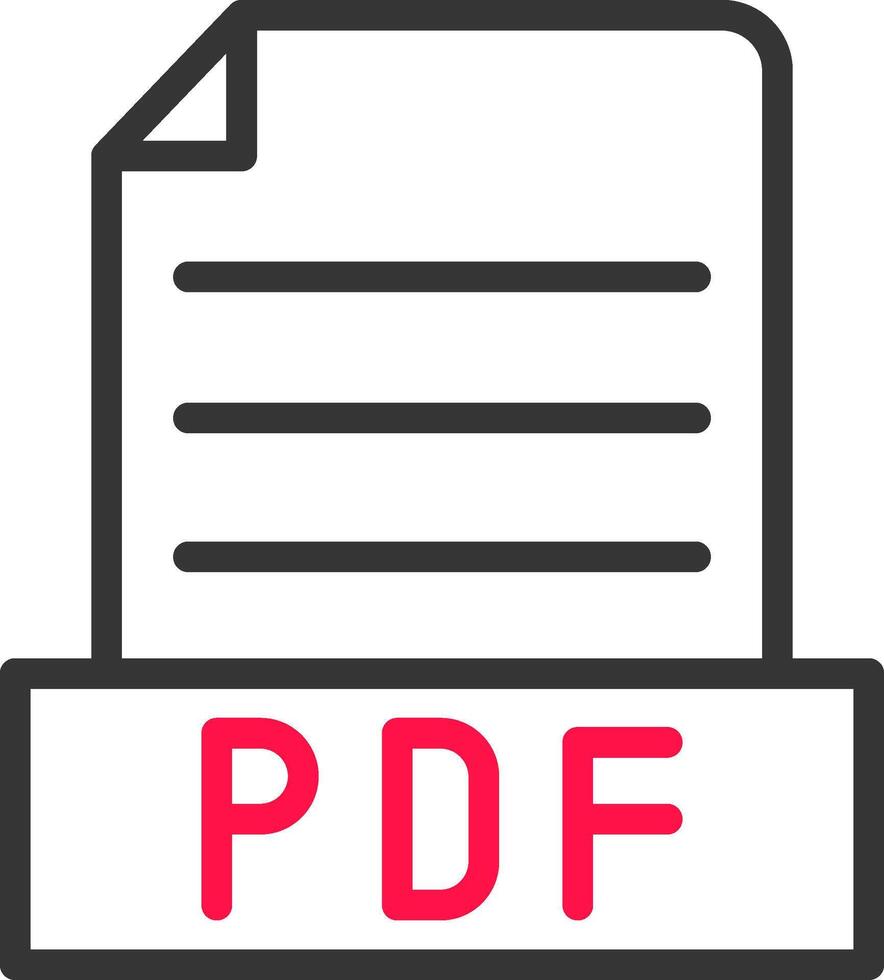 pdf criativo ícone Projeto vetor