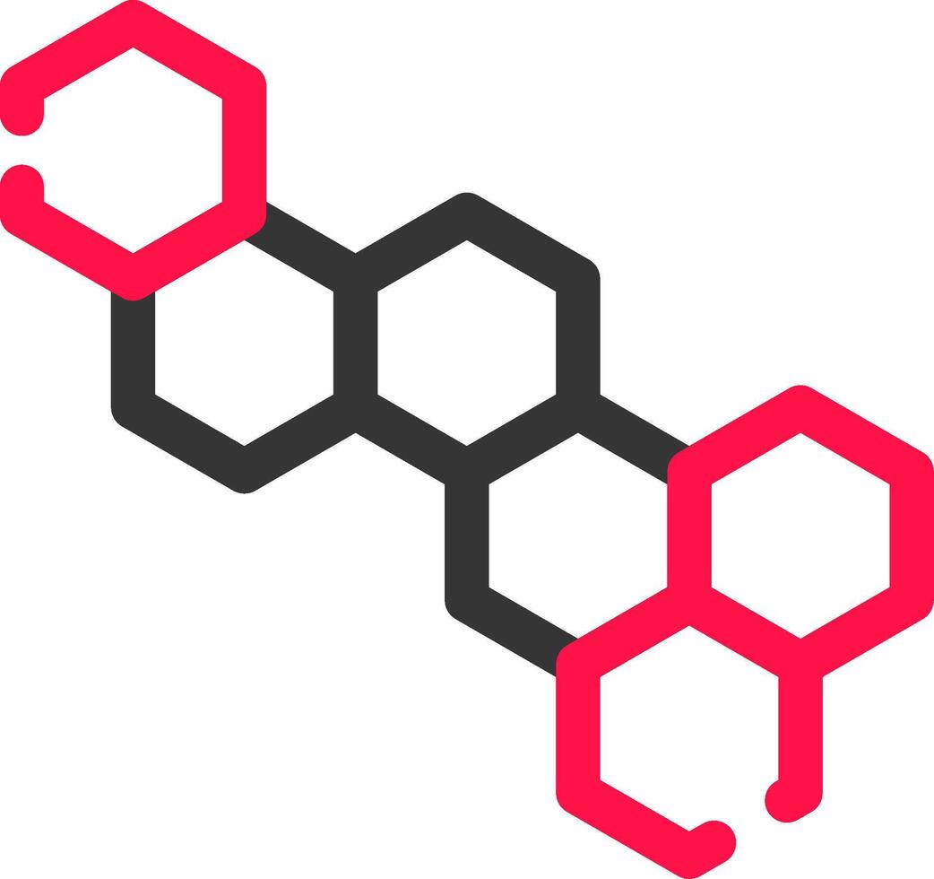 design de ícone criativo de molécula vetor