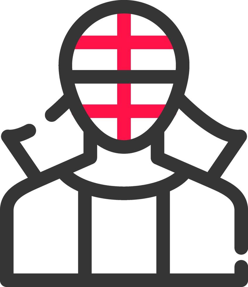 design de ícone criativo de kendo vetor