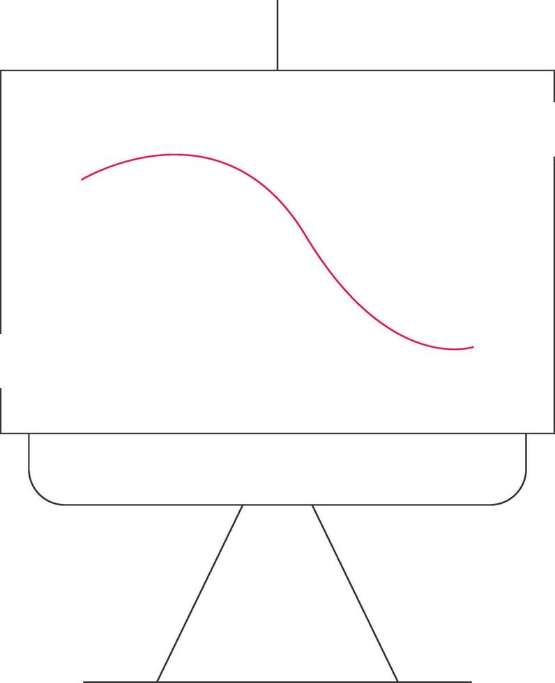 design de ícone criativo de tela vetor