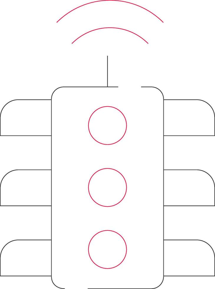 inteligente tráfego luz criativo ícone Projeto vetor