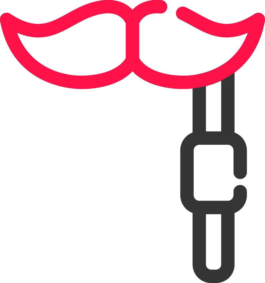 design de ícone criativo de bigode vetor