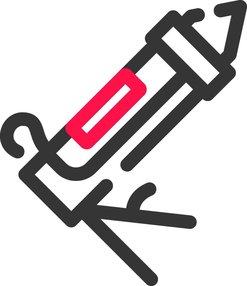 design de ícone criativo de arma de calafetar vetor