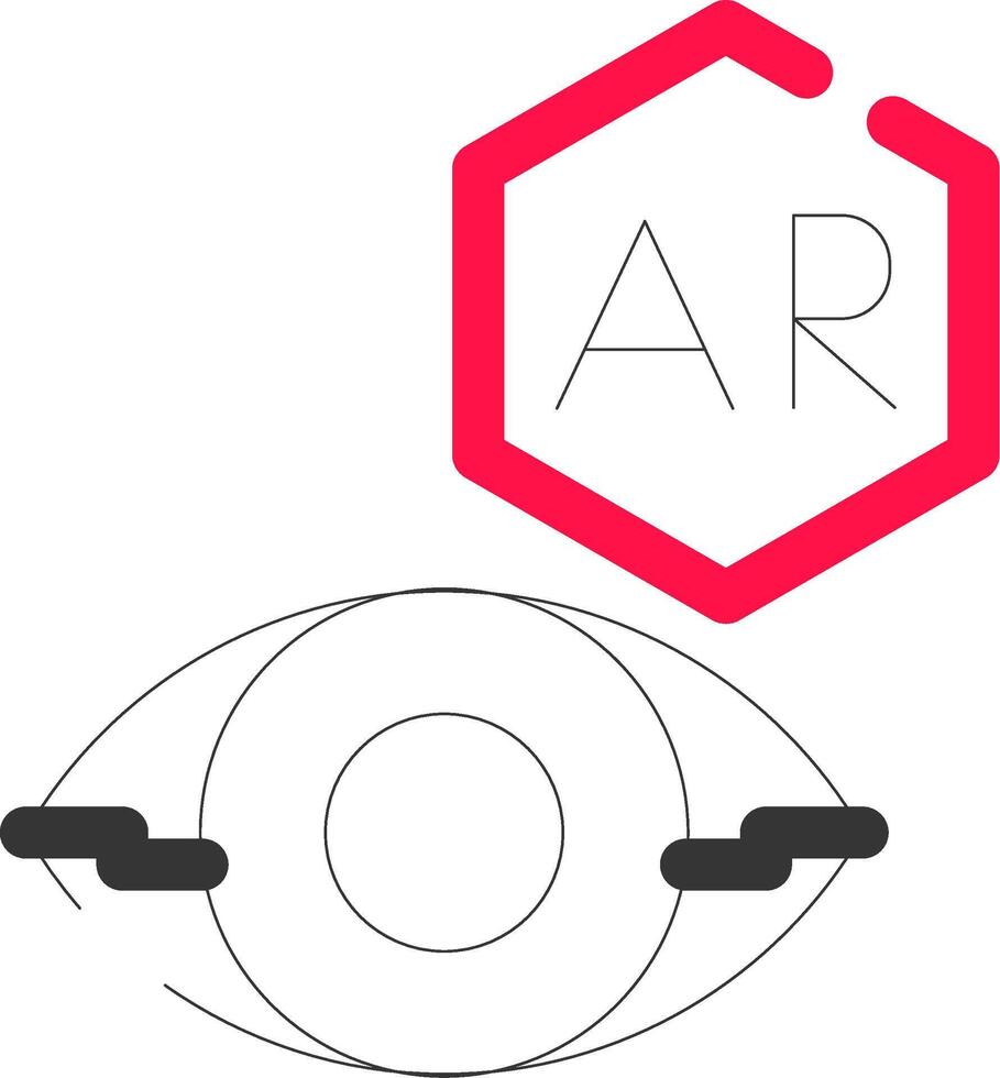 ar contato lente criativo ícone Projeto vetor