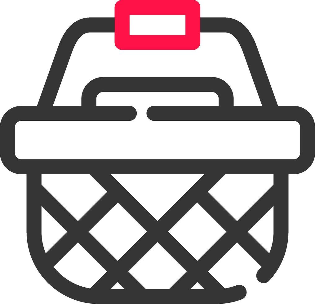 design de ícone criativo de cesta de piquenique vetor