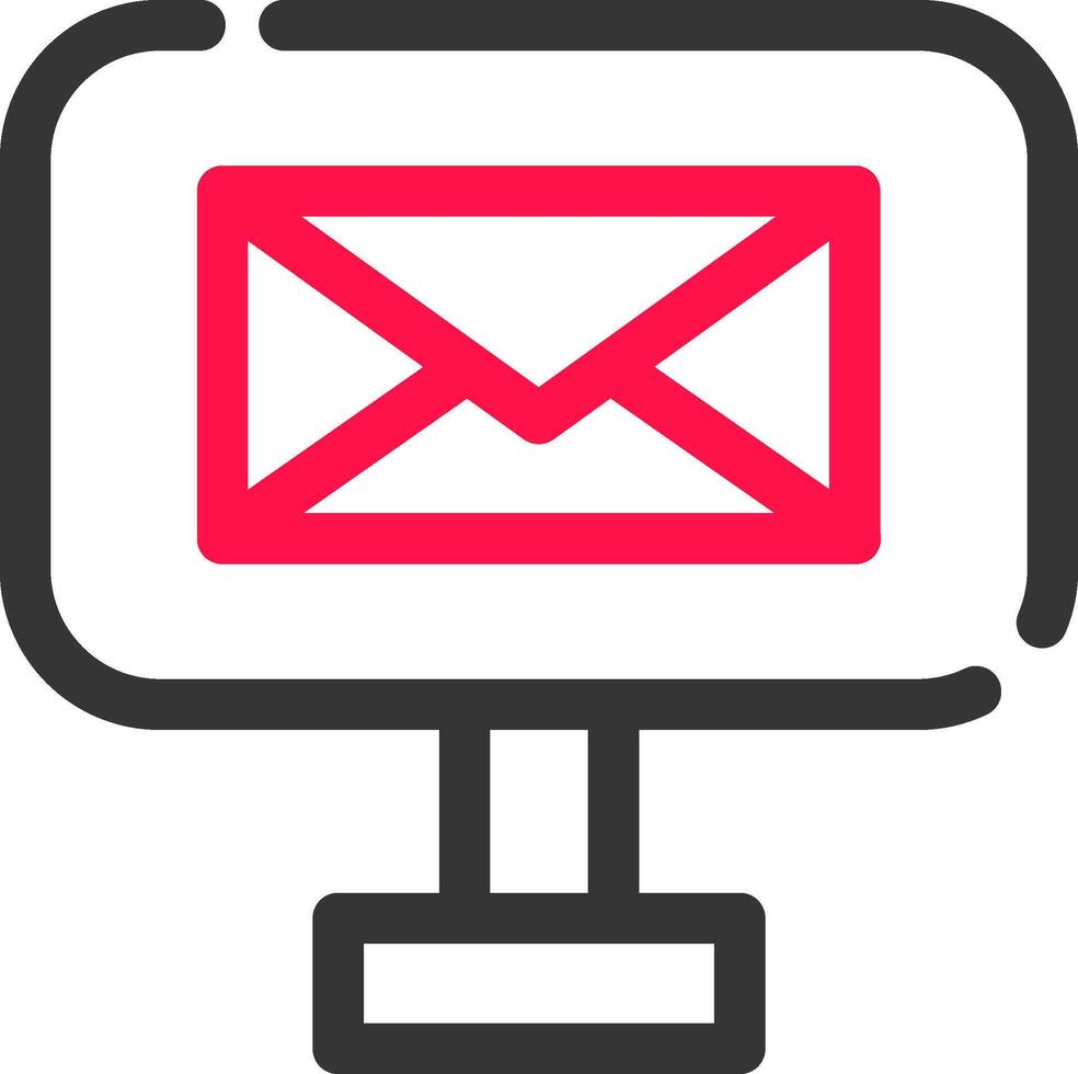 design de ícone criativo de e-mail digital vetor