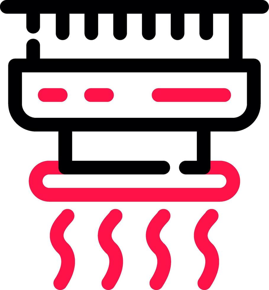 design de ícone criativo de detector de fumaça vetor