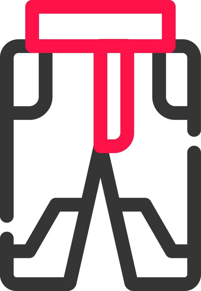 design de ícone criativo de calça de esqui vetor