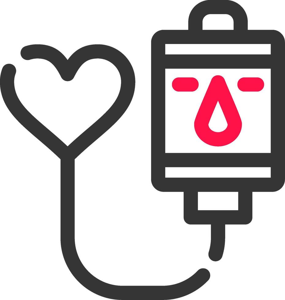 design de ícone criativo de doação de sangue vetor