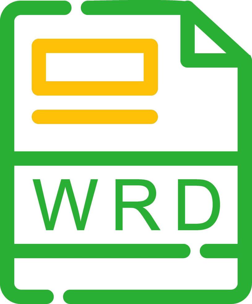 wrd criativo ícone Projeto vetor