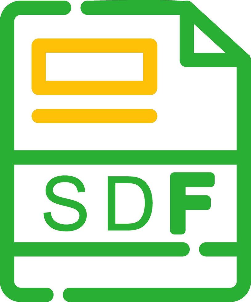 sdf criativo ícone Projeto vetor