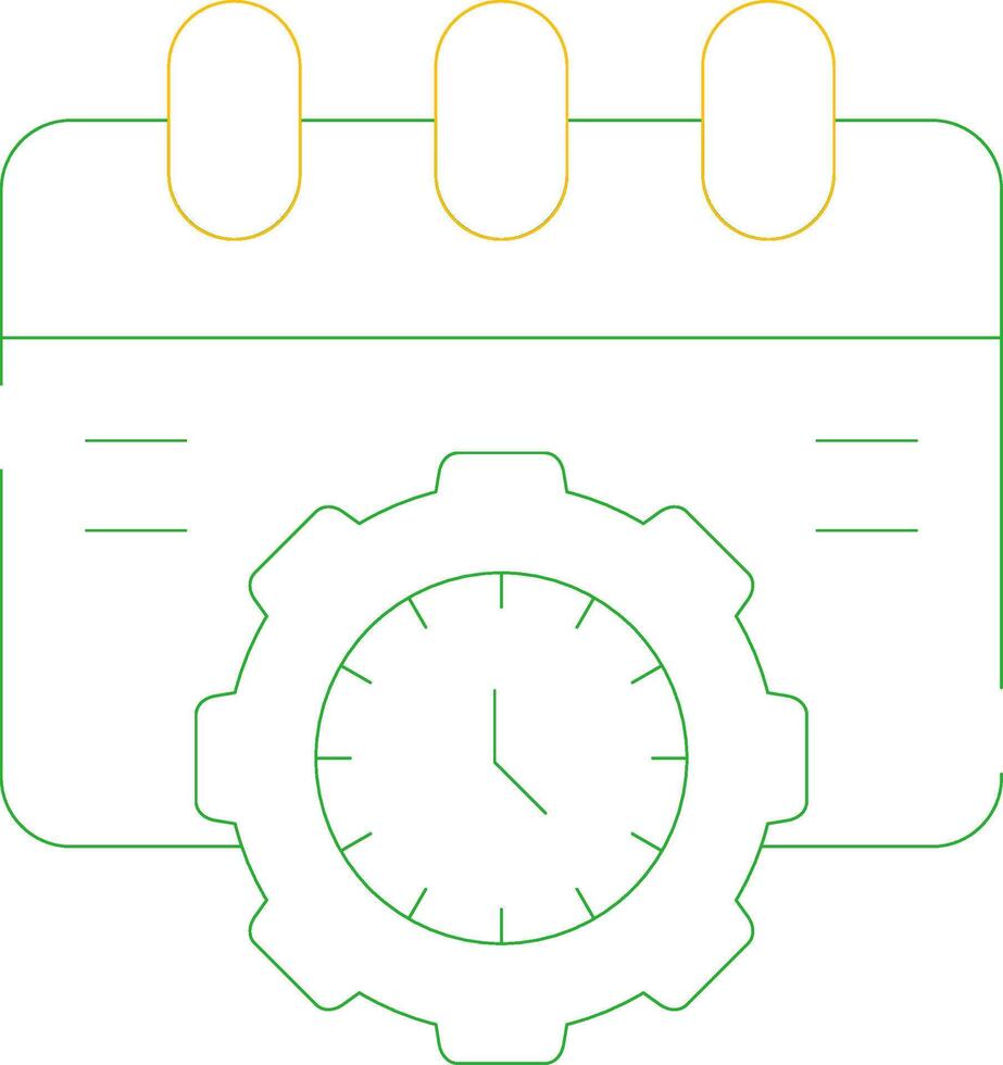 cronograma procedimento criativo ícone Projeto vetor