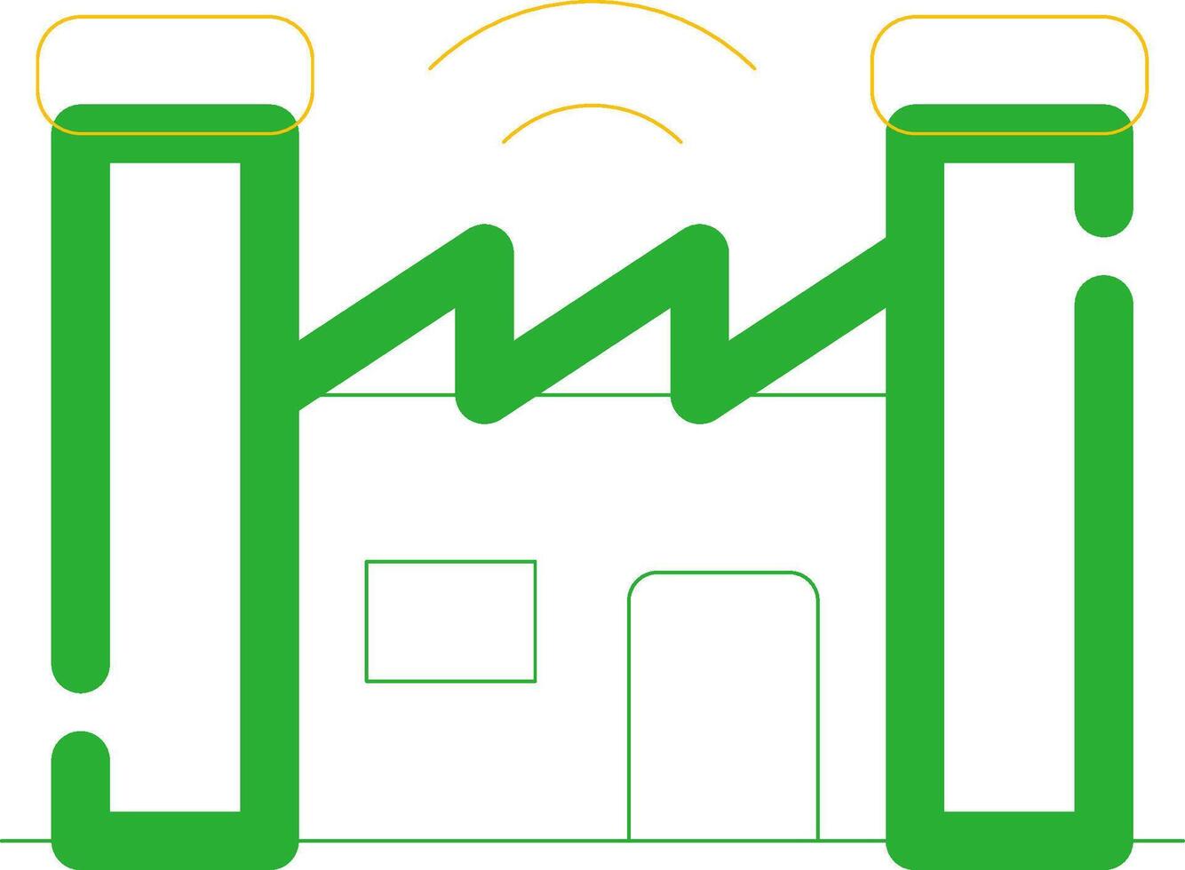 inteligente fábrica criativo ícone Projeto vetor