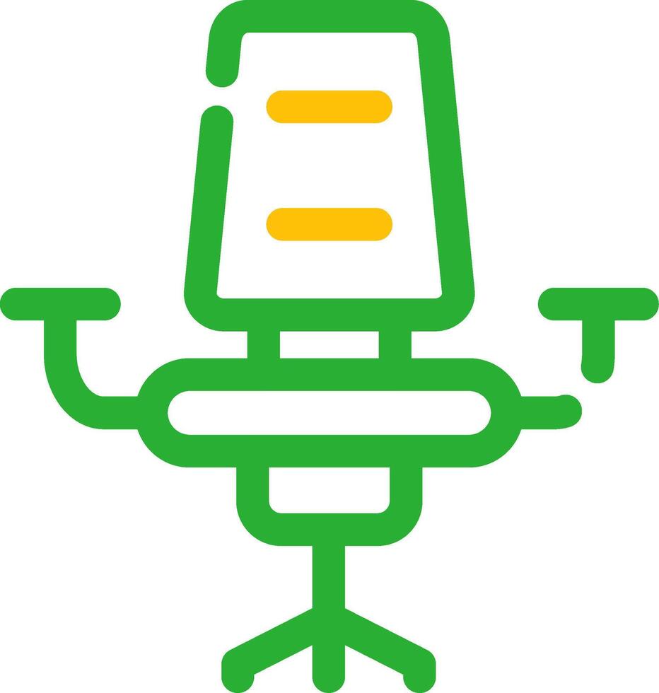 design de ícone criativo de cadeira de mesa vetor