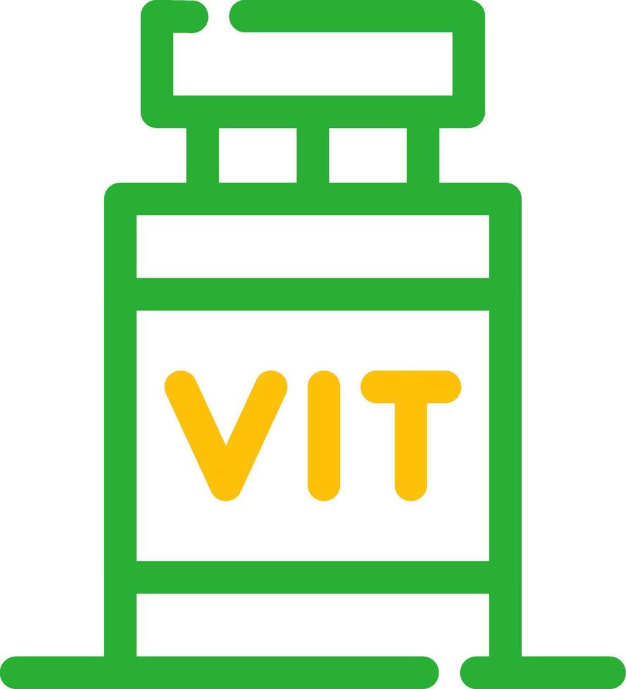 design de ícone criativo de vitamina vetor